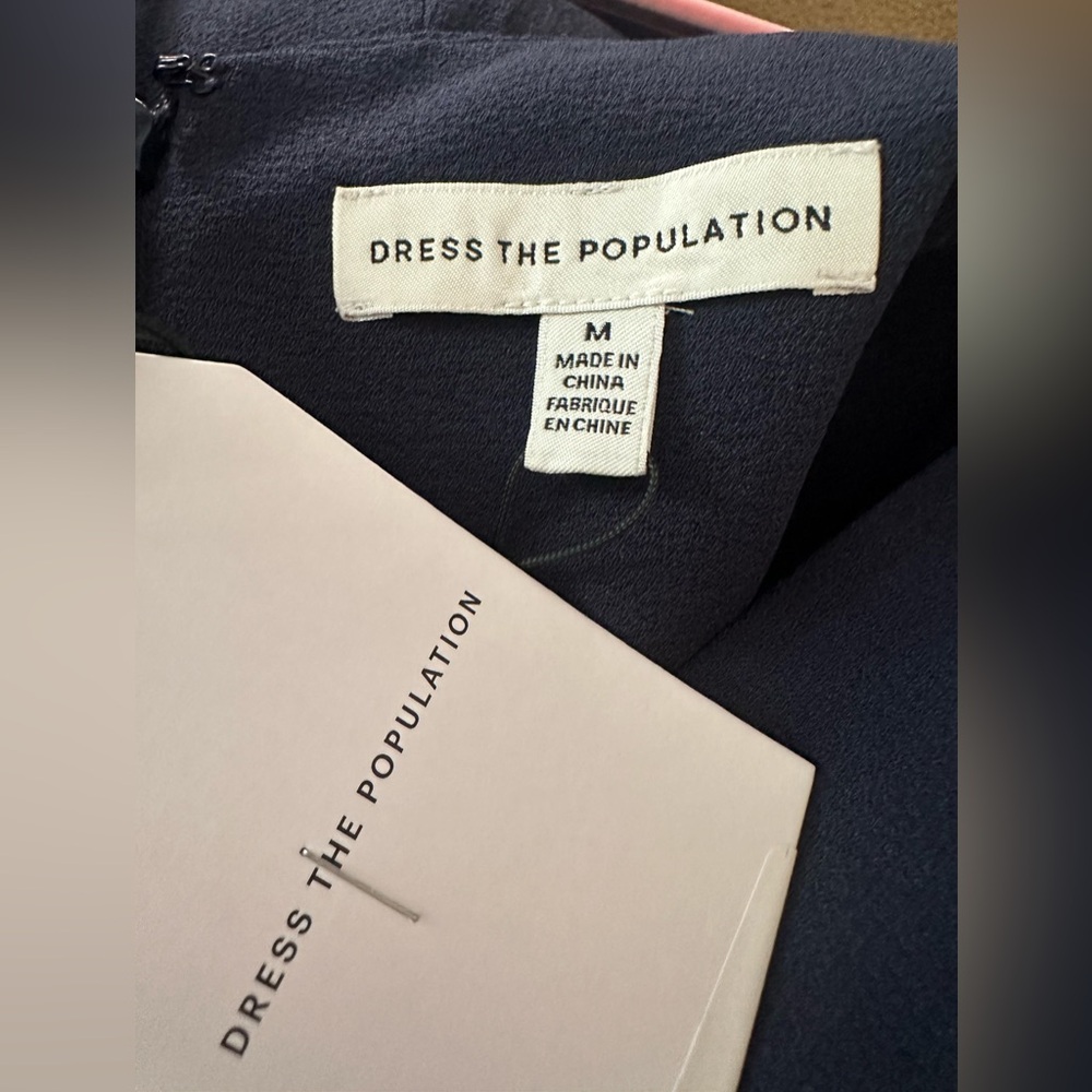 Dress the population Elegant navy Evening Gown - Picture 4 of 5